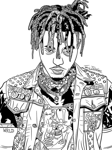 Tried to draw JuiceWRLD, hope you enjoy :). : r/JuiceWRLD