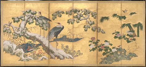 Birds And Flowers Of The Four Seasons Japan Momoyama Period 1573