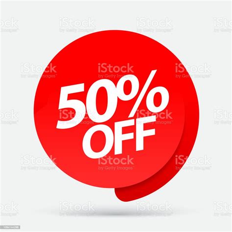 Sale Of Special Offers Discount With The Price Is 50 Stock Illustration ...