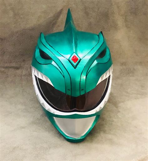 Green Ranger Helmet For Cosplay Etsy