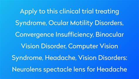 Neurolens Spectacle Lens For Headache Clinical Trial 2022 Power