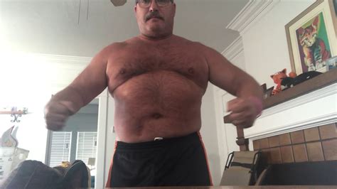Beefy Hairy Muscle Dad With Padding Yrs Old Moustachedmuscledad