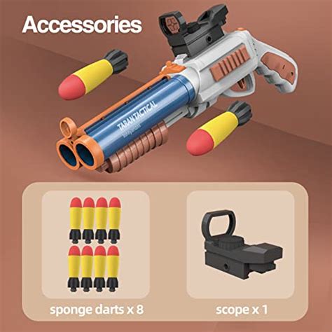 Tovol Zerky Foam Grenade Blaster With Sound Double Barrel Toy Shotgun With Darts Wantitall