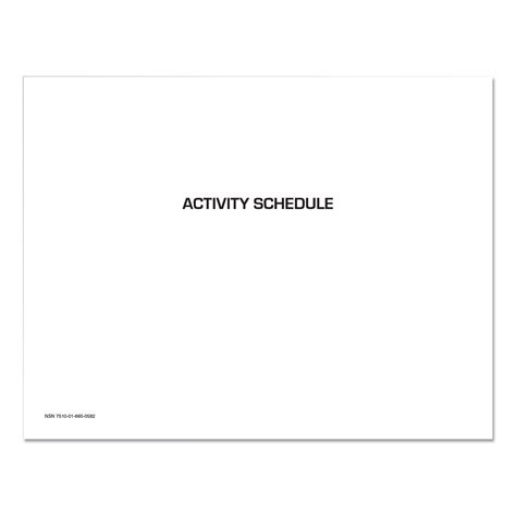 Unicor 2024 Activity Schedule — 10 Pack — Ucr6650581
