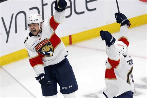 Panthers Oust Record Setting Bruins 4 3 In Ot In Game 7 Wbur News