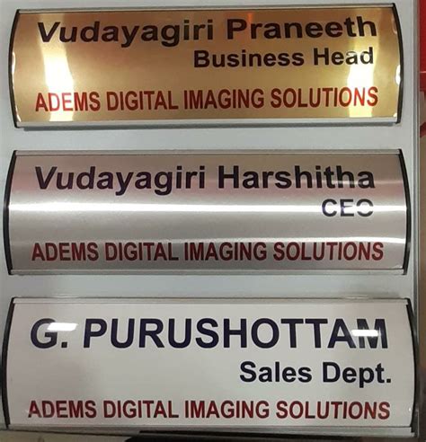 Curved Aluminium Name Plate 5mm At Rs 750piece In Chennai Id