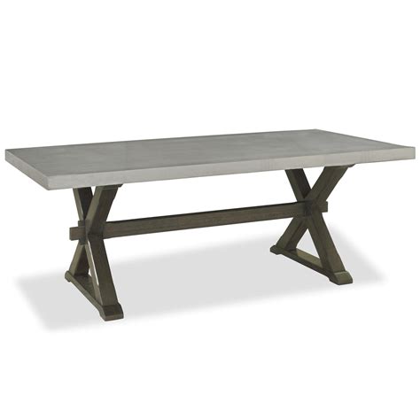 Styling with wood dining table. Flatiron Oak Wood + Stainless Steel X-Base Dining Table ...