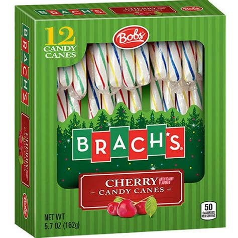 Brachs Bobs Cherry Candy Canes 12ct