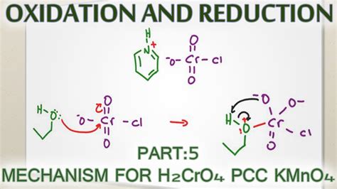 Alcohol Oxidation Mechanism With H Cro Pcc And Kmno Youtube