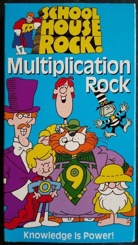 Schoolhouse Rock Multiplication Rock Vhs 1995 Scholastic Rock