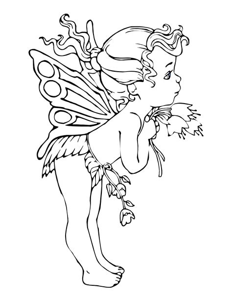 Fairy Coloring Pages For Adults To Download And Print For Free