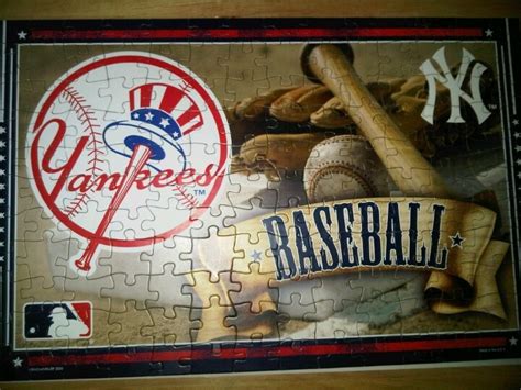 Yankee Puzzle Baseball Baseball Bat Yankees