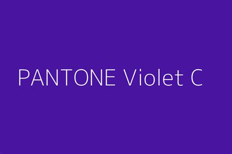 Pantone Violet C Color Hex Code