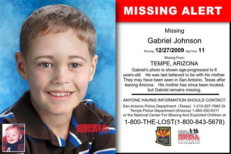 Arizona Gabriel Johnson Unsolved Mystery Missing Loved Ones Johnson