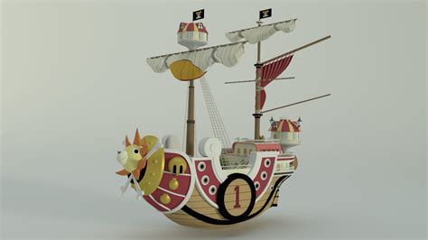 3d Modelo Thousand Sunny Model Turbosquid 1562844