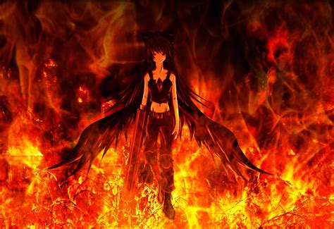 Anime Fire Wallpapers Top Free Anime Fire Backgrounds Wallpaperaccess