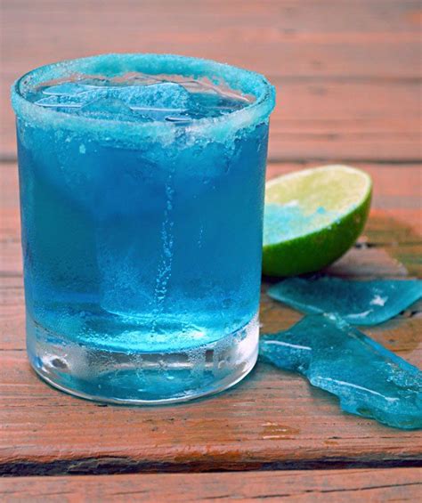 Breaking Bad Blue Margarita With Blue Salt And Blue Ice Chips Host