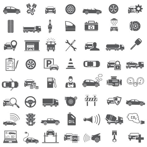 56 Auto Service Icons Vector Free Download