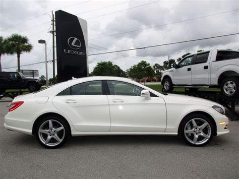 2012 Mercedes Benz Cls550 4matic 46l White Over Black Leather One Owner