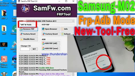 Samsung M02 Frp Bypass One Click By Samfw Frp Tool 2 0
