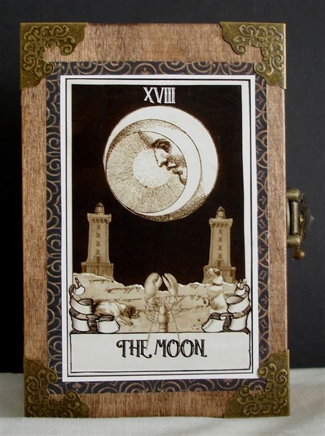 The moon tarot card is similar to the satellite that inspired it in that is has several aspects or phases that can change depending on context in the reading. Tarot Card Box - The Moon. | All the best tarot card ...