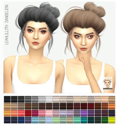 Miss Paraply Leahlillith`s Dandelion Solid Hairstyle Retextured • Sims