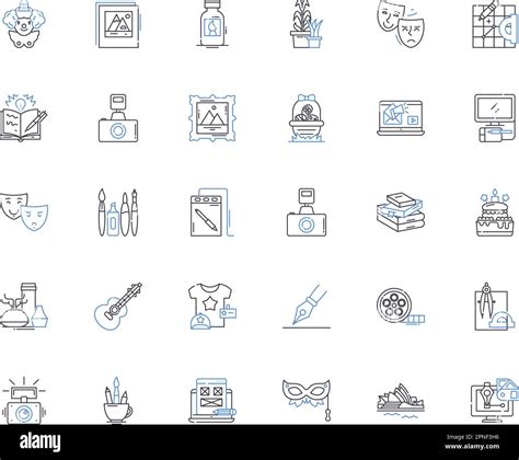 Innovative Mindset Line Icons Collection Creativity Visionary