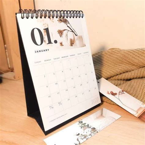 Jual Jual Kalender Meja 2022 Minimalis 02 Premium Desk Calendar