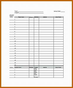 Printable Football Depth Chart Template