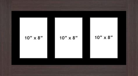 multi aperture picture frame fits 3 10x8 photos frames