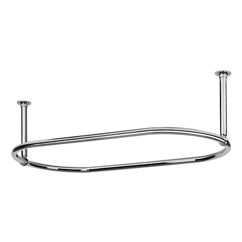 .rail ,ceiling mount for shower curtain rail ,ceiling mount drapery rod ,clawfoot tub shower curtain rods ,shower rail oval ,curtain rods hung from ceiling ,l shaped curtain pole ,commercial shower. Traditional Large 1135mm Oval Chrome Shower Curtain Rail ...