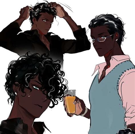 Maybe you would like to learn more about one of these? Pin by ᴄʀᴇᴀᴍ on OC Inspiration | Black anime guy, Black ...