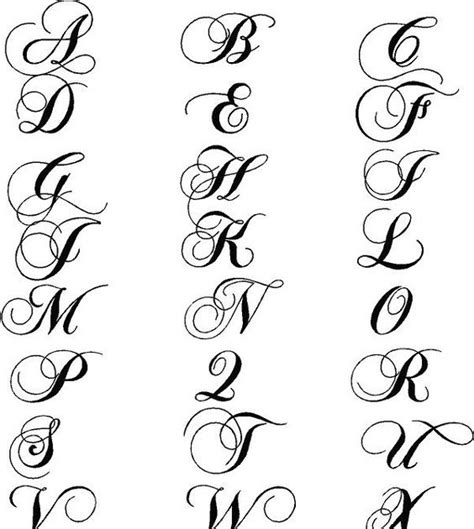 Moldes De Letras Cursivas Elegantes Para Imprimir Y Recortar Letras