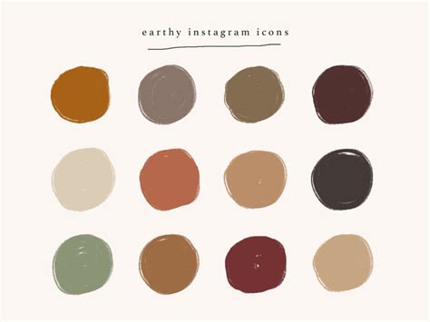 Earthy Neutral Instagram Story Highlight Icons Solid Etsy