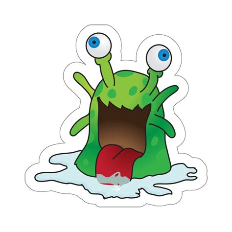 Slobber Slug Kiss Cut Sticker | retromatti made and designed in canada