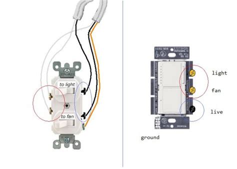 The diagram provides visual representation of the electrical arrangement. Need help wiring a dual switch - DoItYourself.com Community Forums