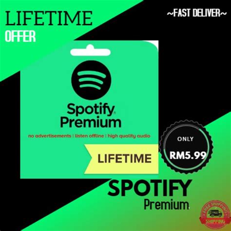 You can get an annual subscription in malaysia for around € 3,80 a month. Premium Spotify Lifetime Gift Card | Shopee Malaysia
