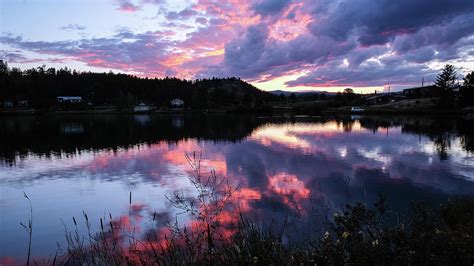 Sunset On Lake Ramona Photograph By Monte Stevens Fine Art America