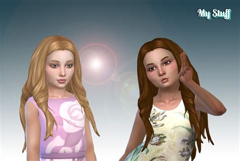 Sims 4 Hairs ~ Mystufforigin Emma Hair Retextured