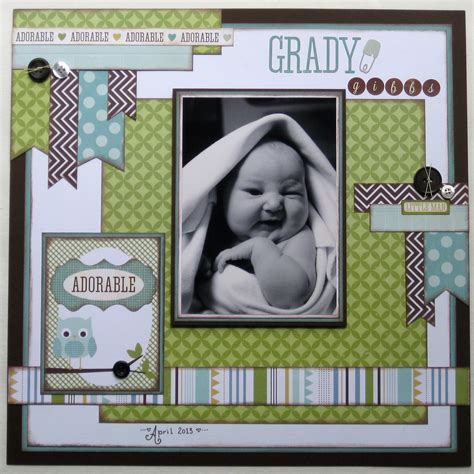 Layout Boy Scrapbook Layouts Kids Scrapbook Baby Boy Scrapbook Layouts