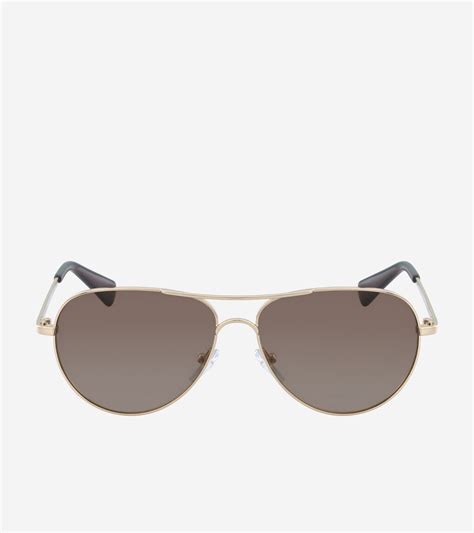 Women S Classic Aviator Sunglasses In Gold Cole Haan