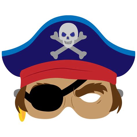 Mod Le De Masque Pirate Bricolages En Papier