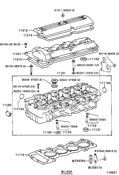 Toyota Previa Head sub-assembly, cylinder. Engine ...