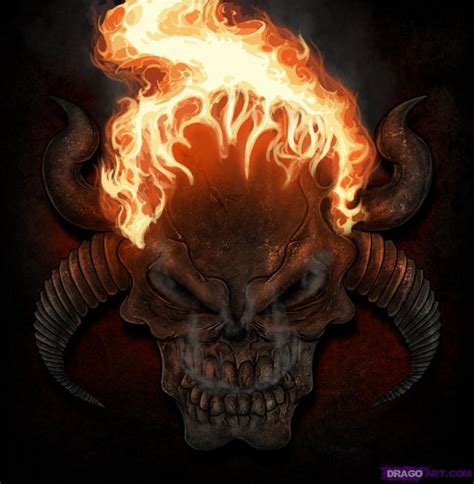 How To Draw Demon Skulls Step By Step Skulls Pop Culture Free