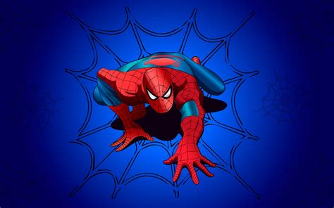 Spider Man Wallpaper 4k Blue Background