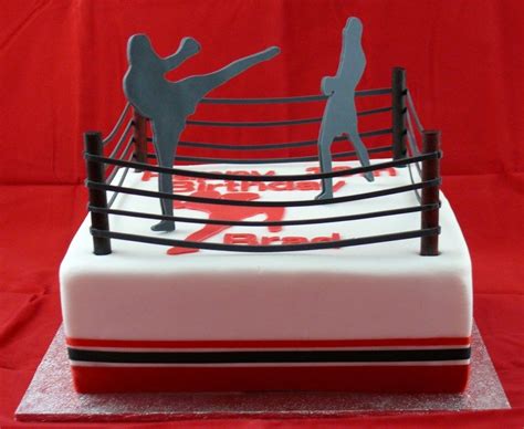 Boxing Ring Cake Muay Thai Style I Made This For My Muay Thai Kickboxing Coach He Was Super