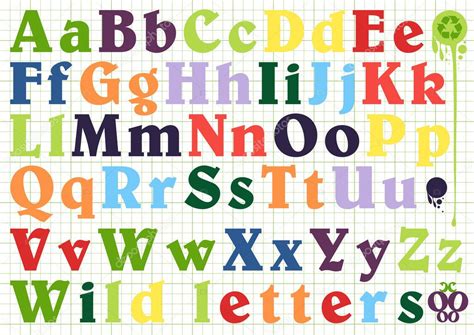 Colorful Alphabet Vector Stock Vector Image By ©krabata 4339261