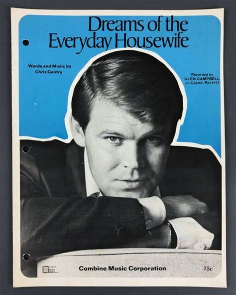 Dreams Of Everyday Housewife Glen Campbell 1968 Sheet Music Piano