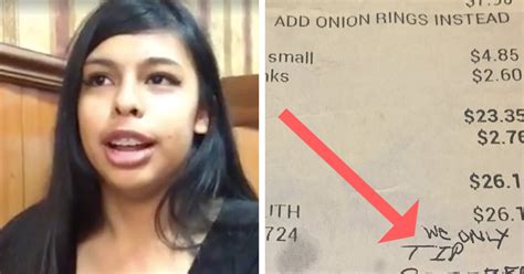 Latina Waitress In Virginia Receives Insulting Tip Attn