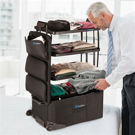 Shelfpack Suitcase With Built In Shelves The Green Head